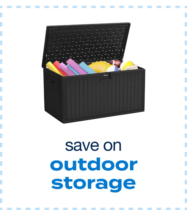 Save on Outdoor Storage