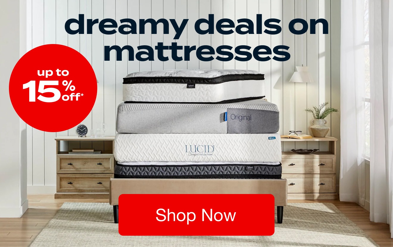 Up to 15% off Mattresses - Shop Now!