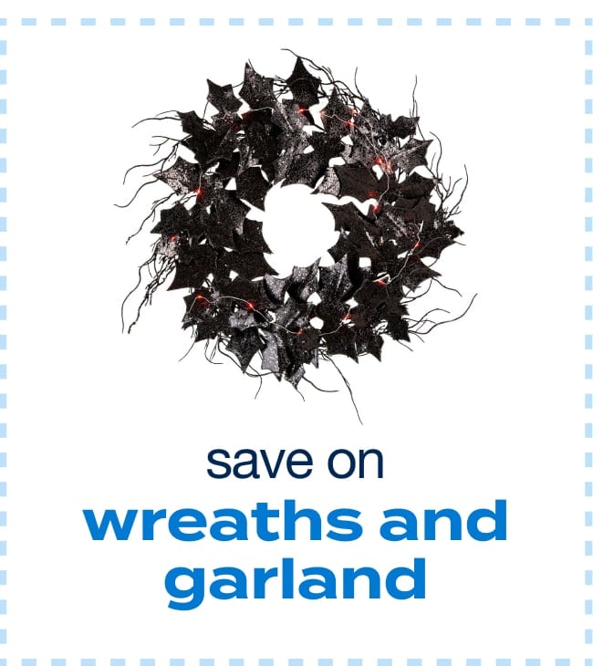 Save on Wreaths and Garland