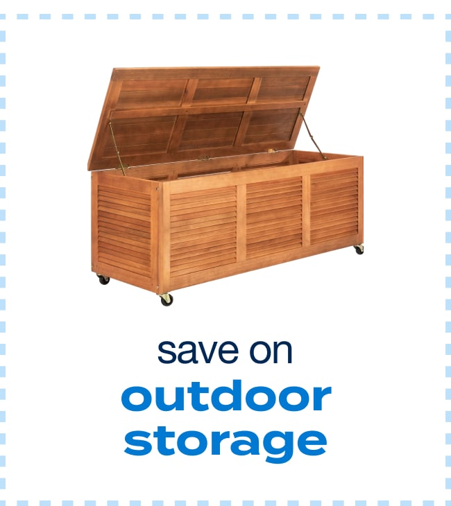 save on outdoor storage