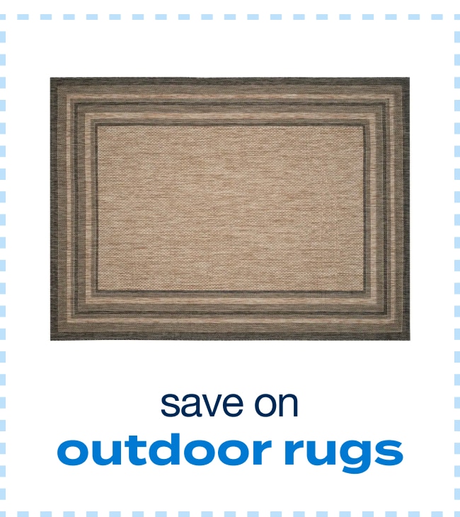 save on outdoor rugs