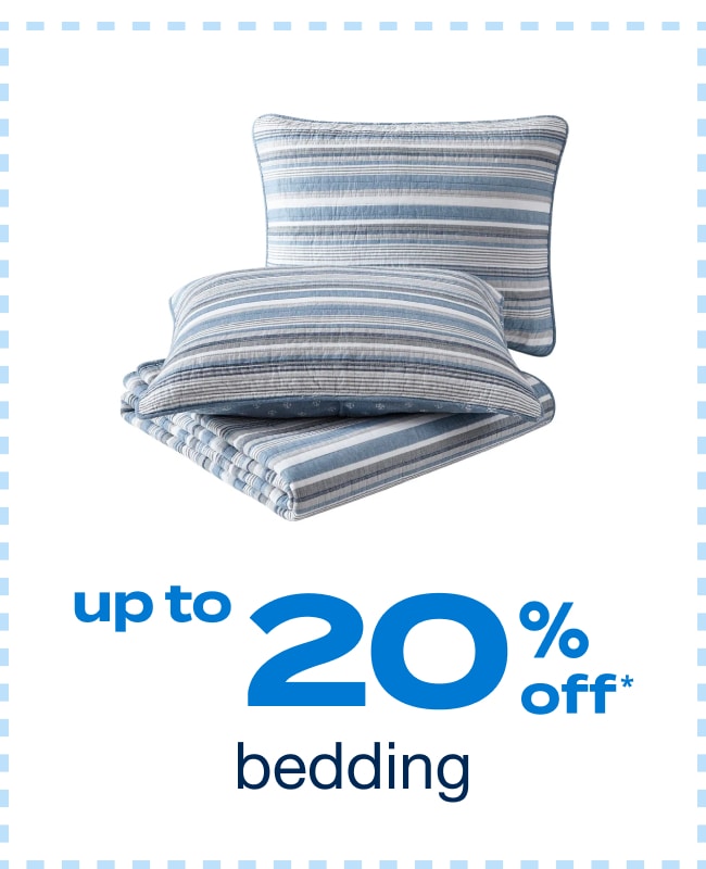 Up to 20% off Bedding