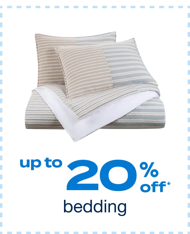 Up to 20% off Bedding