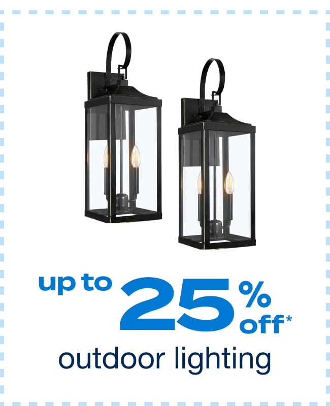 Up to 25% off Outdoor Lighting