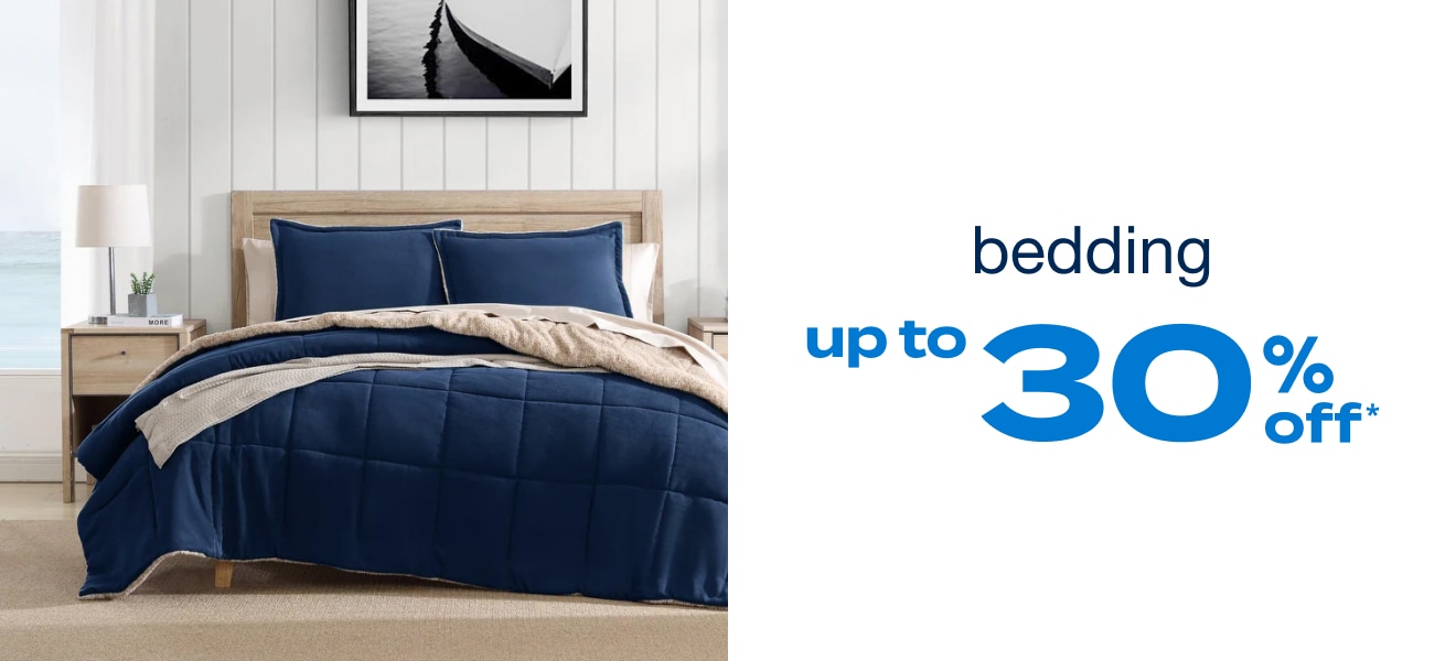 Up to 30% Off Bedding