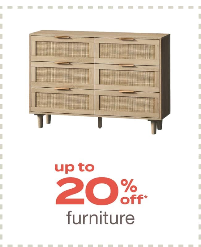 Up to 20% off Furniture