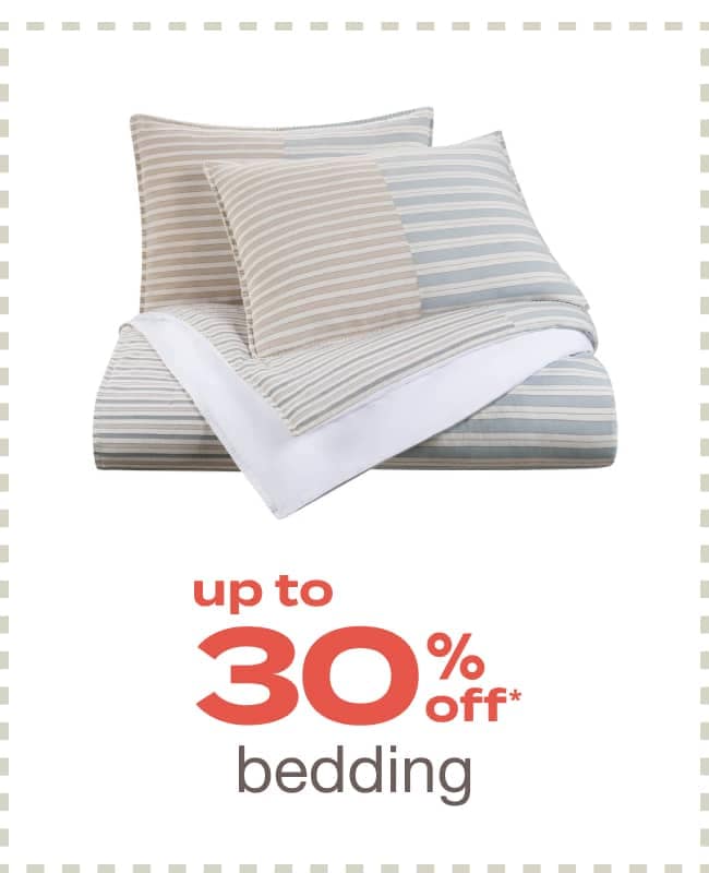 Up to 30% Off Bedding