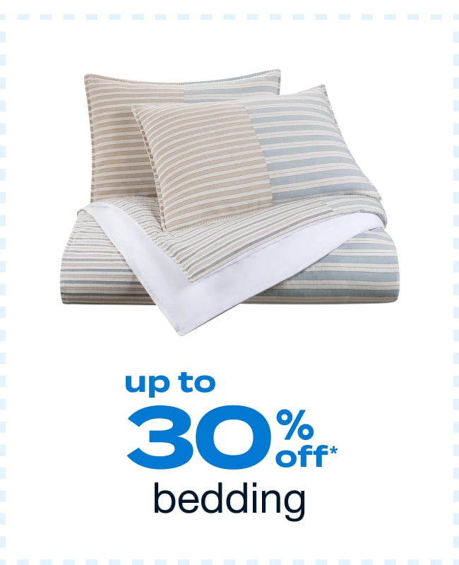 Up to 30% Off Bedding