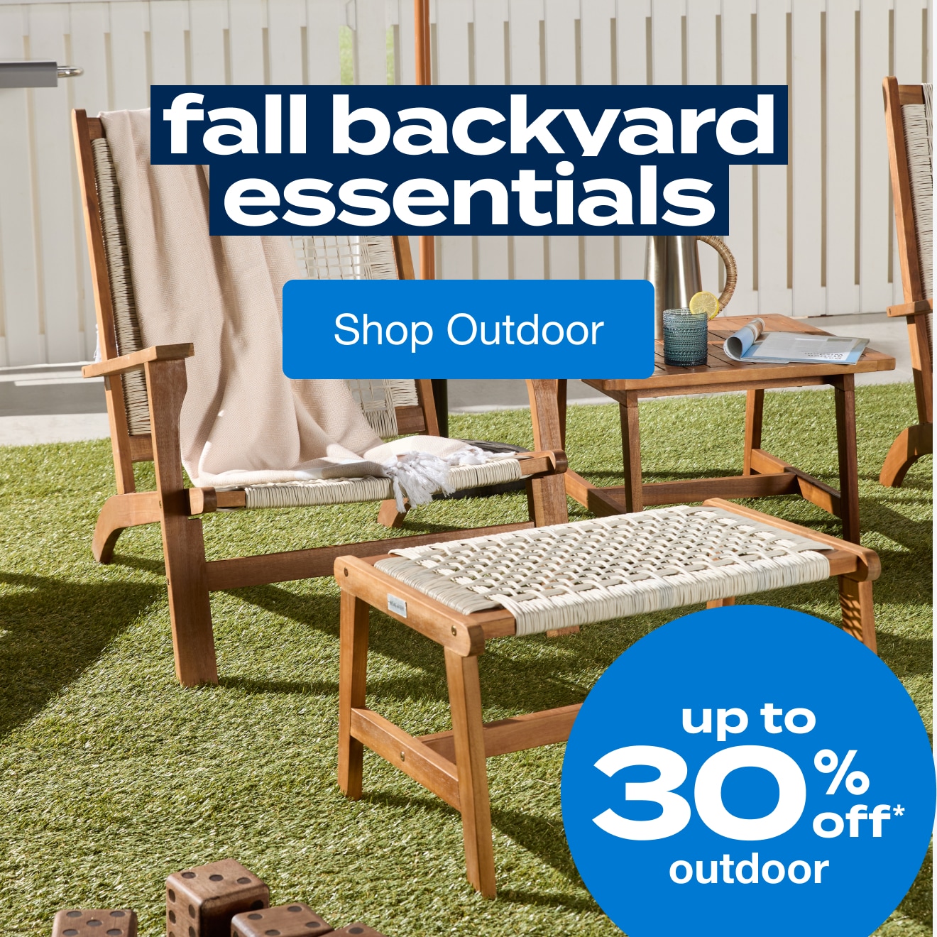 Up to 30% off Outdoor