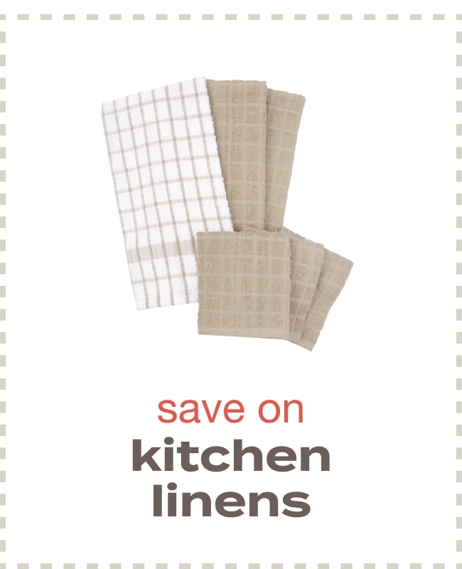 save on kitchen linens