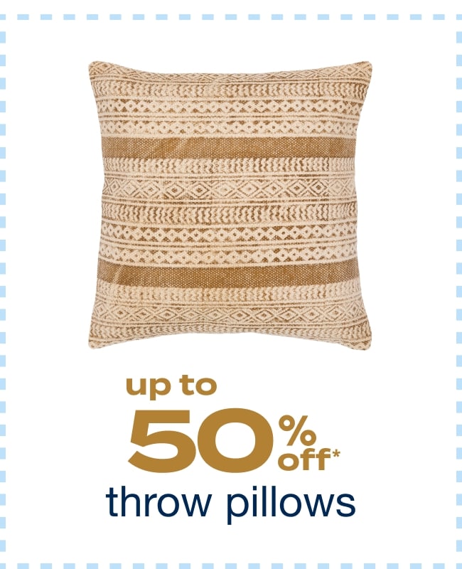 Up to 50% off Throw Pillows