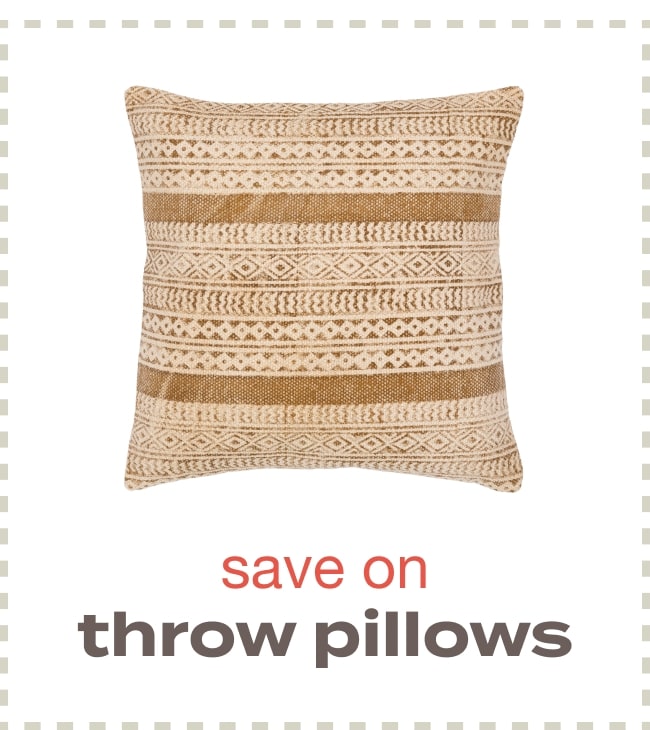 save on throw pillows