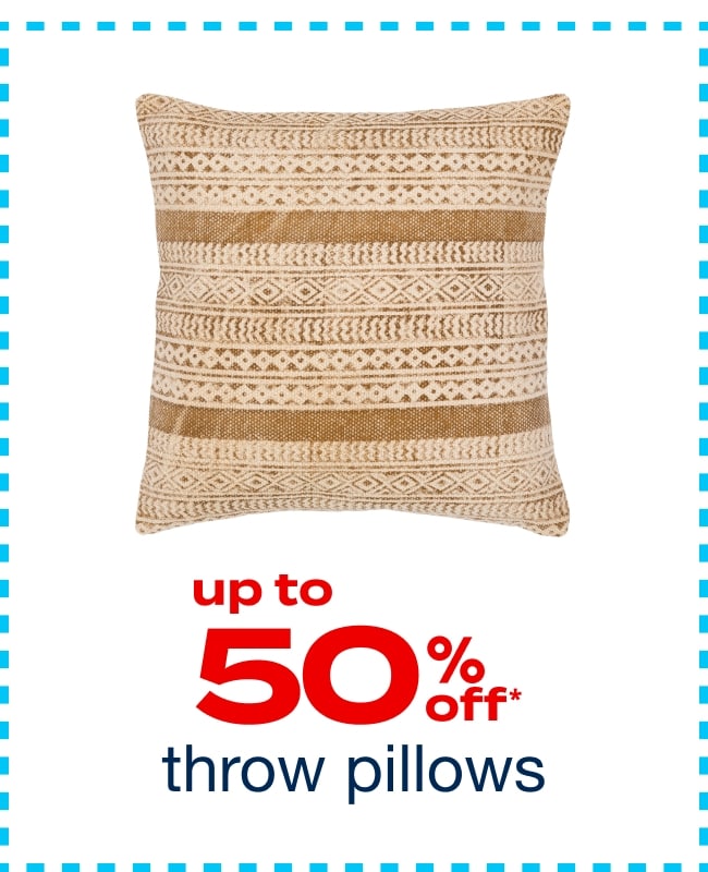 Up to 50% off Throw Pillows