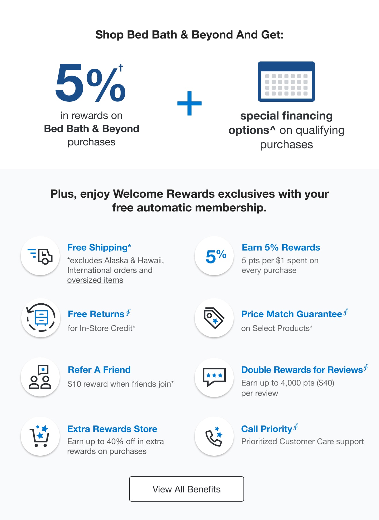 See Welcome Rewards Benefits!