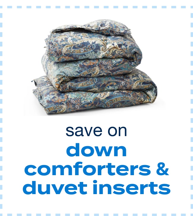 Save on Down Comforters & Duvet Inserts