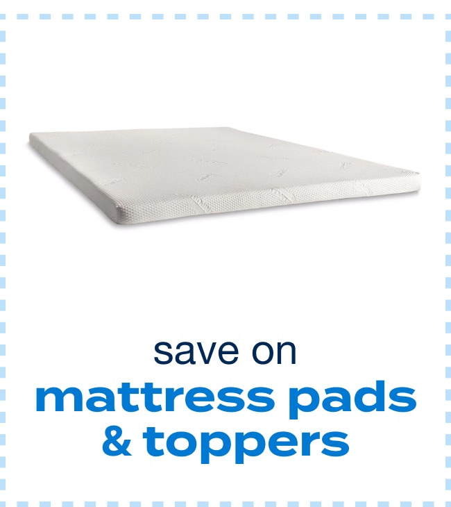 Save on Mattress Pads and Toppers