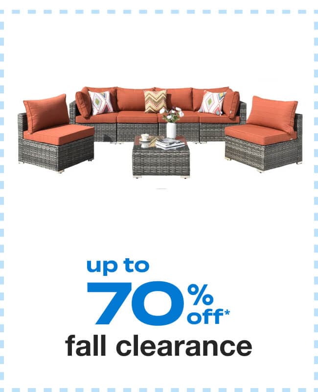 Fall Clearance Up to 70% Off