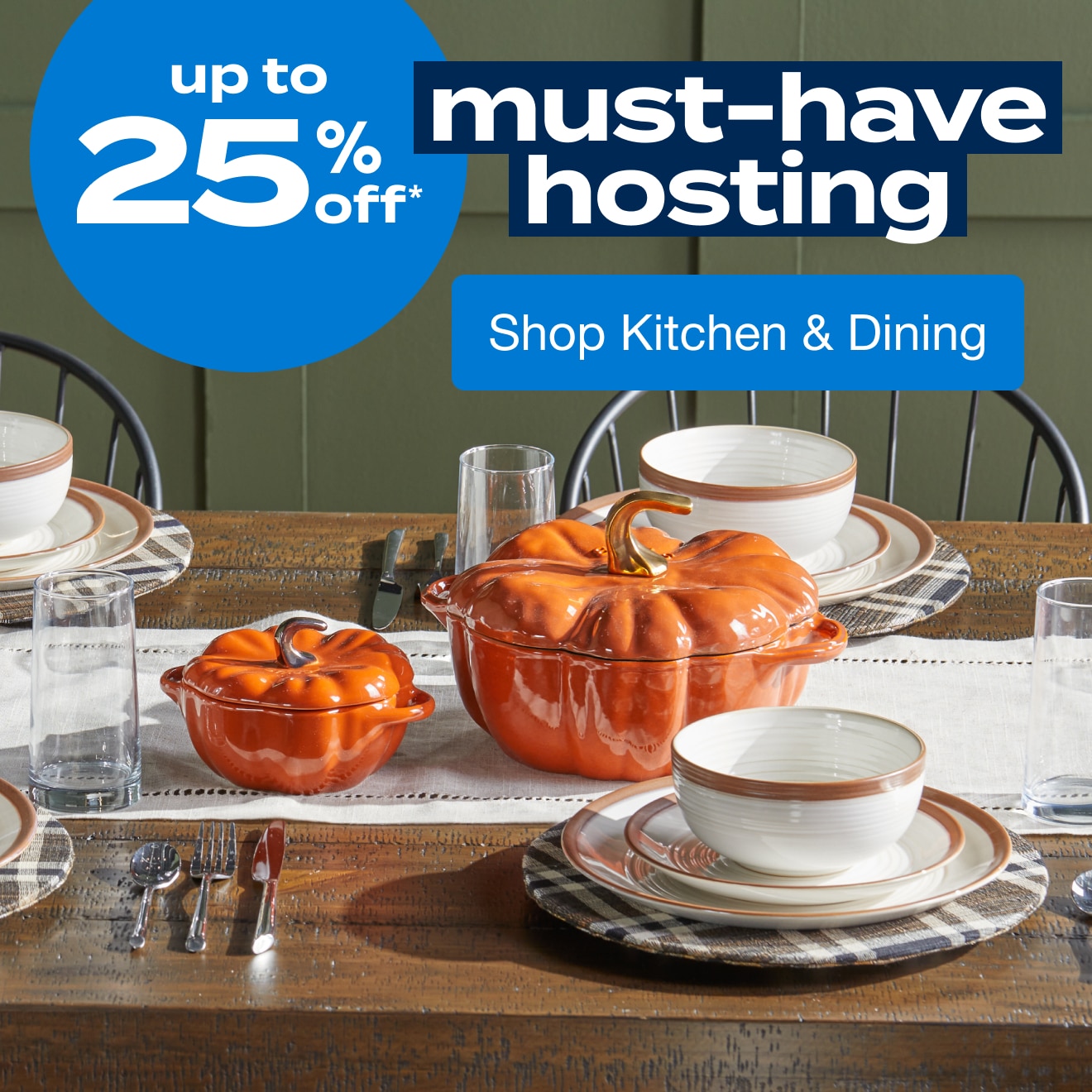 Up to 25% off Kitchen & Dining