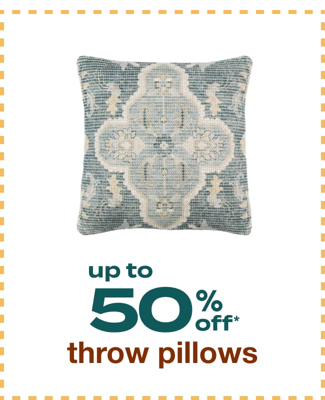 Up to 50% Off Throw Pillows