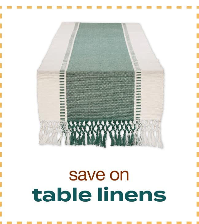 save on table linens