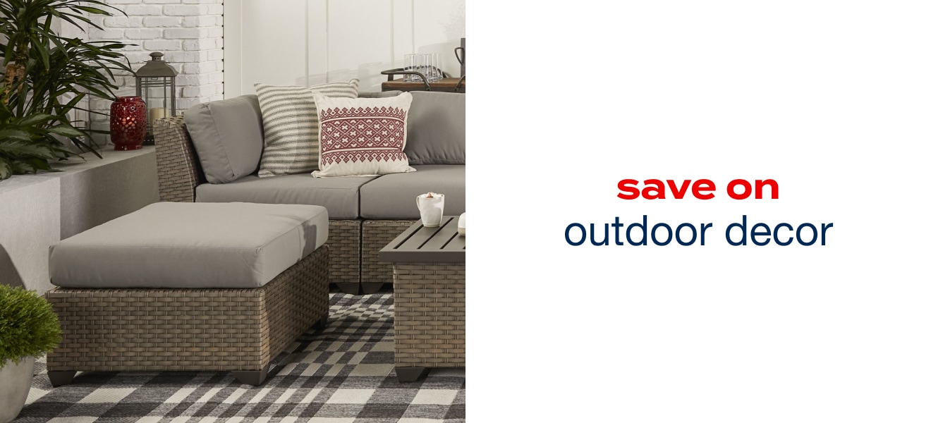 save on outdoor decor