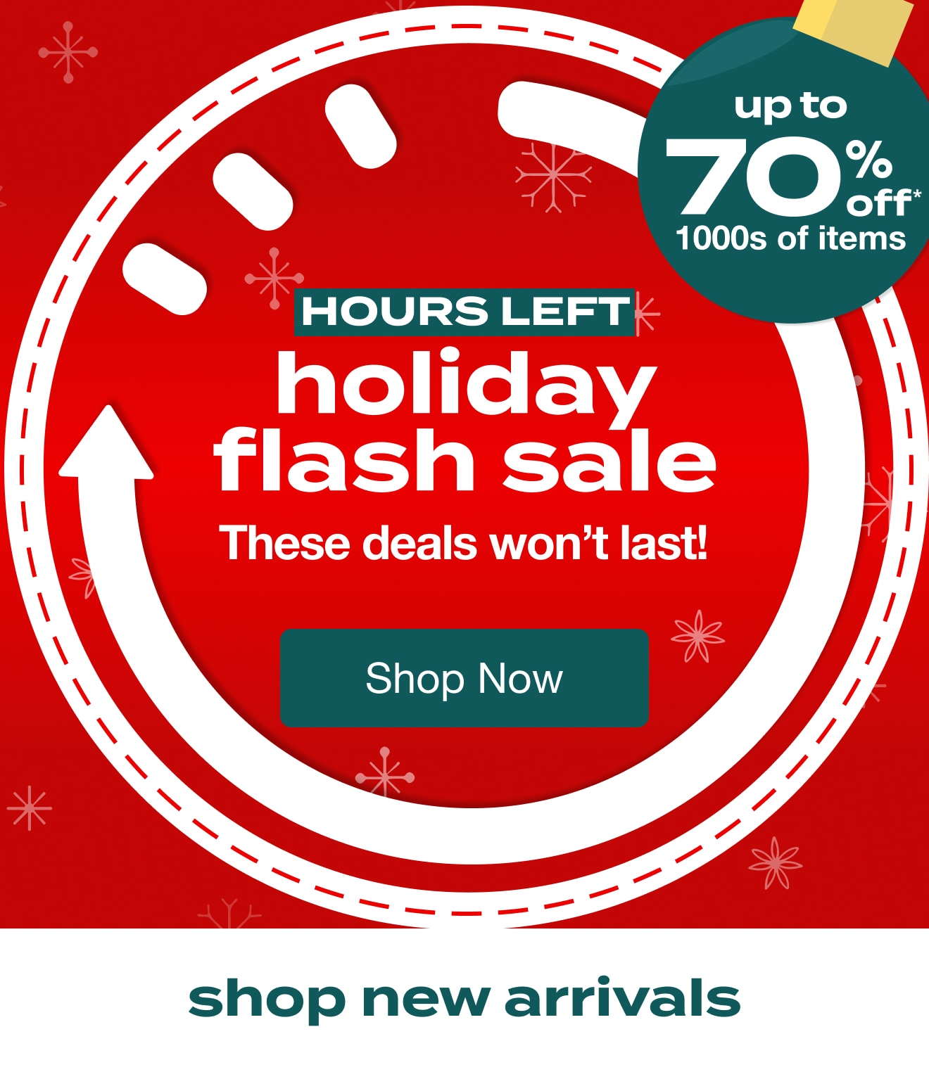 Holiday Flash Sale Hours Left