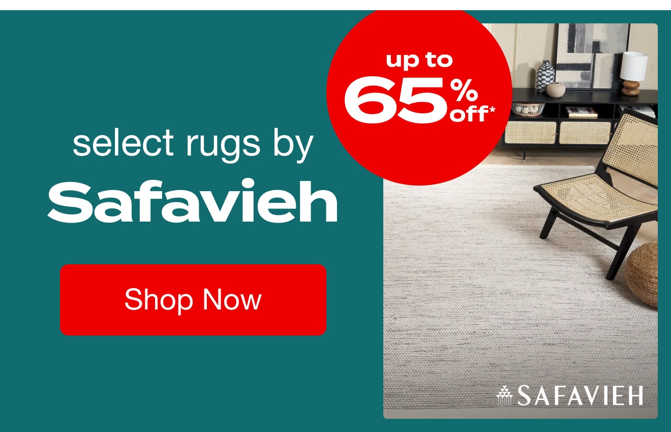 UP TO 65% OFF Select Rugs by Safavieh*