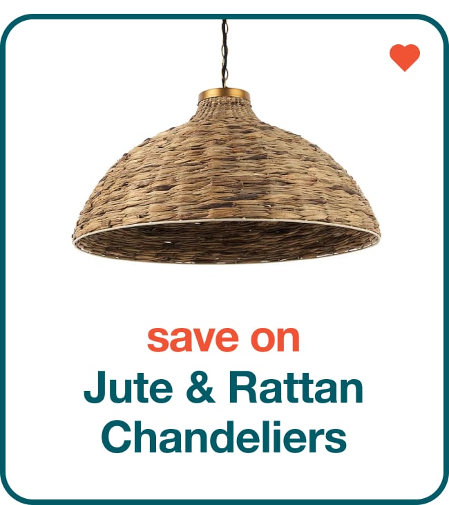 Save on Jute & Rattan Chandeliers - Shop Now!