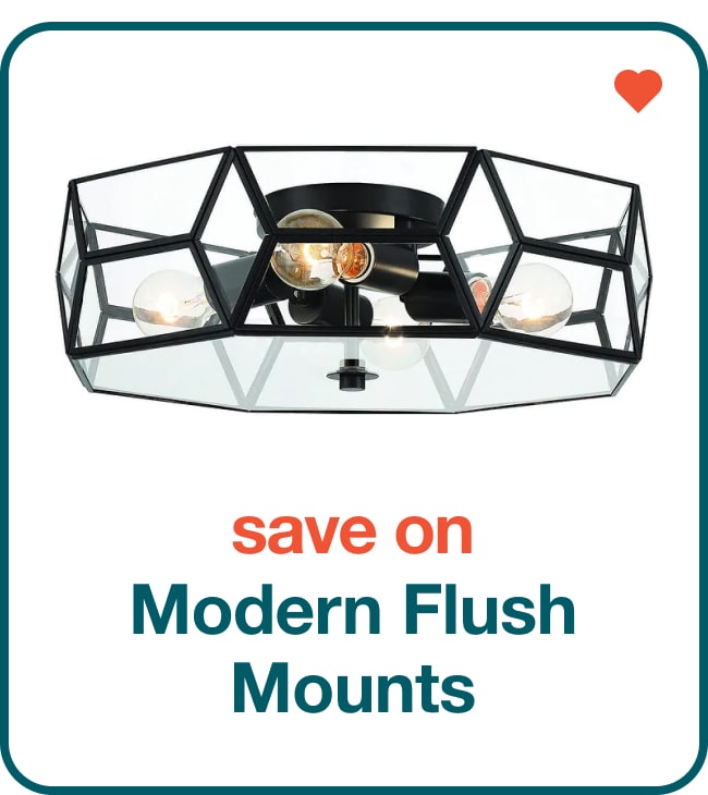 Save on Modern Flush Mounts - Shop Now!