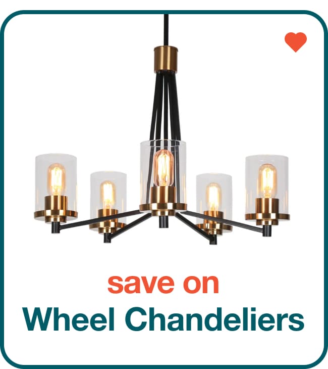 Save on Wheel Chandeliers - Shop Now!