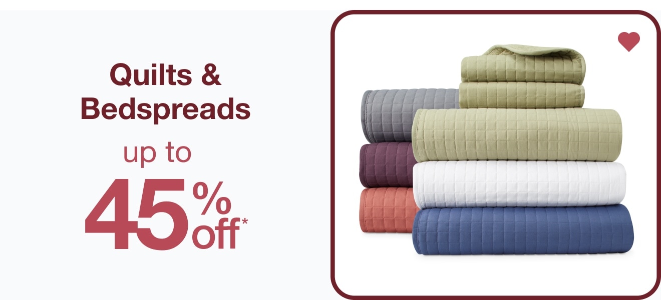 Quilts & Bedspreads Up to 45% Off — Shop Now!
