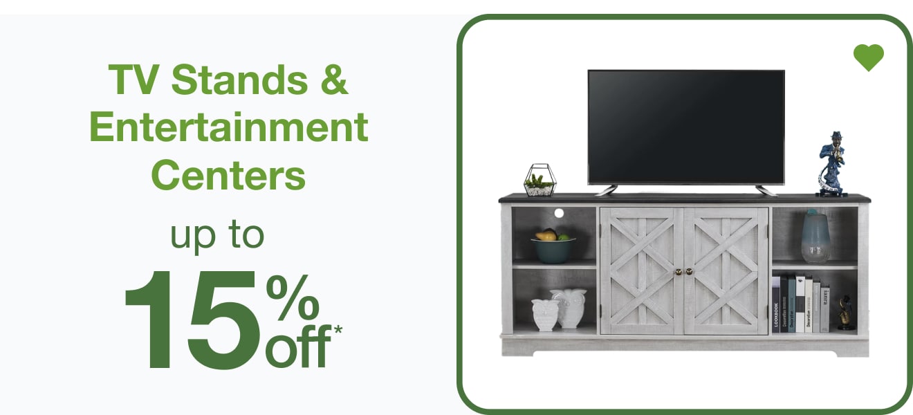 TV Stands & Entertainment Centers Up to 15% Off — Shop Now!