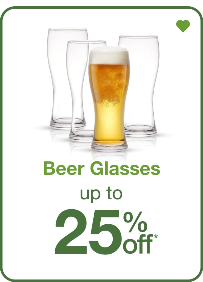 Beer Glasses Up To 25% Off — Shop Now!