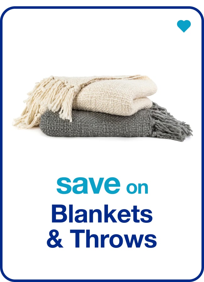 save on Blankets & Throws