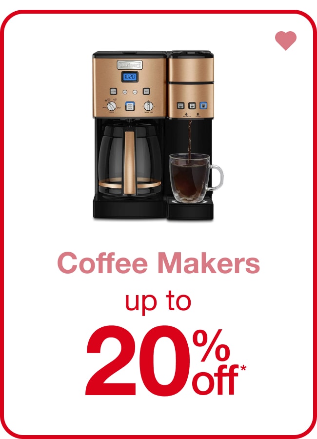 Coffee Makers Up to 20% Off* — Shop Now!