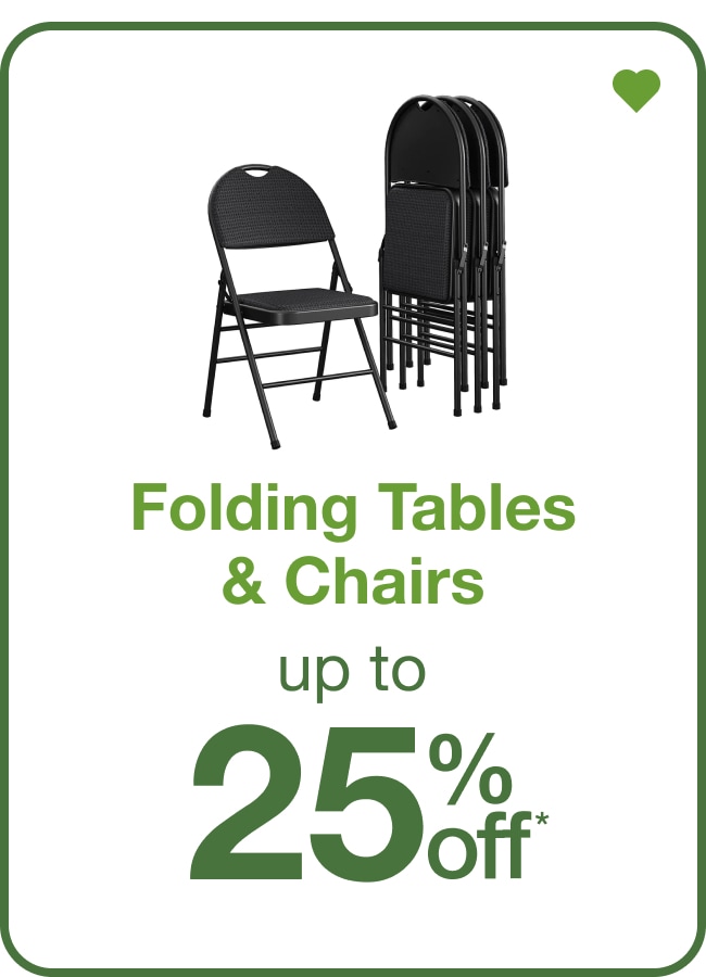 Folding Tables and Chairs UP To 25% Off— Shop Now!