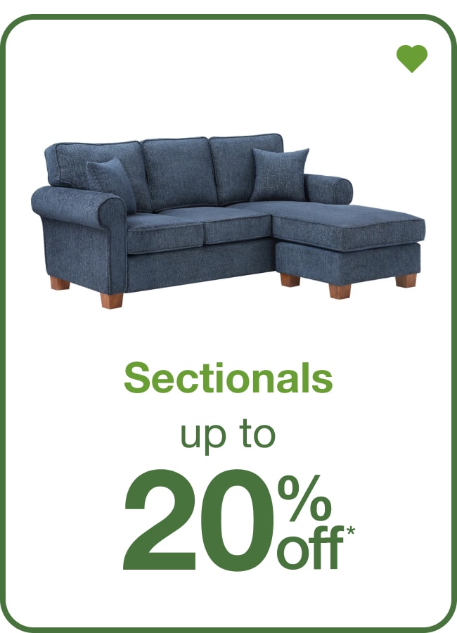 Sectionals Up To 20% Off — Shop Now!