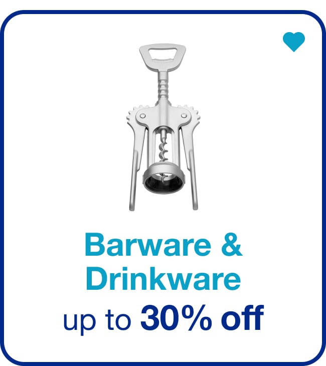 Barware and Drinkware Up to 30% off - Shop Now!