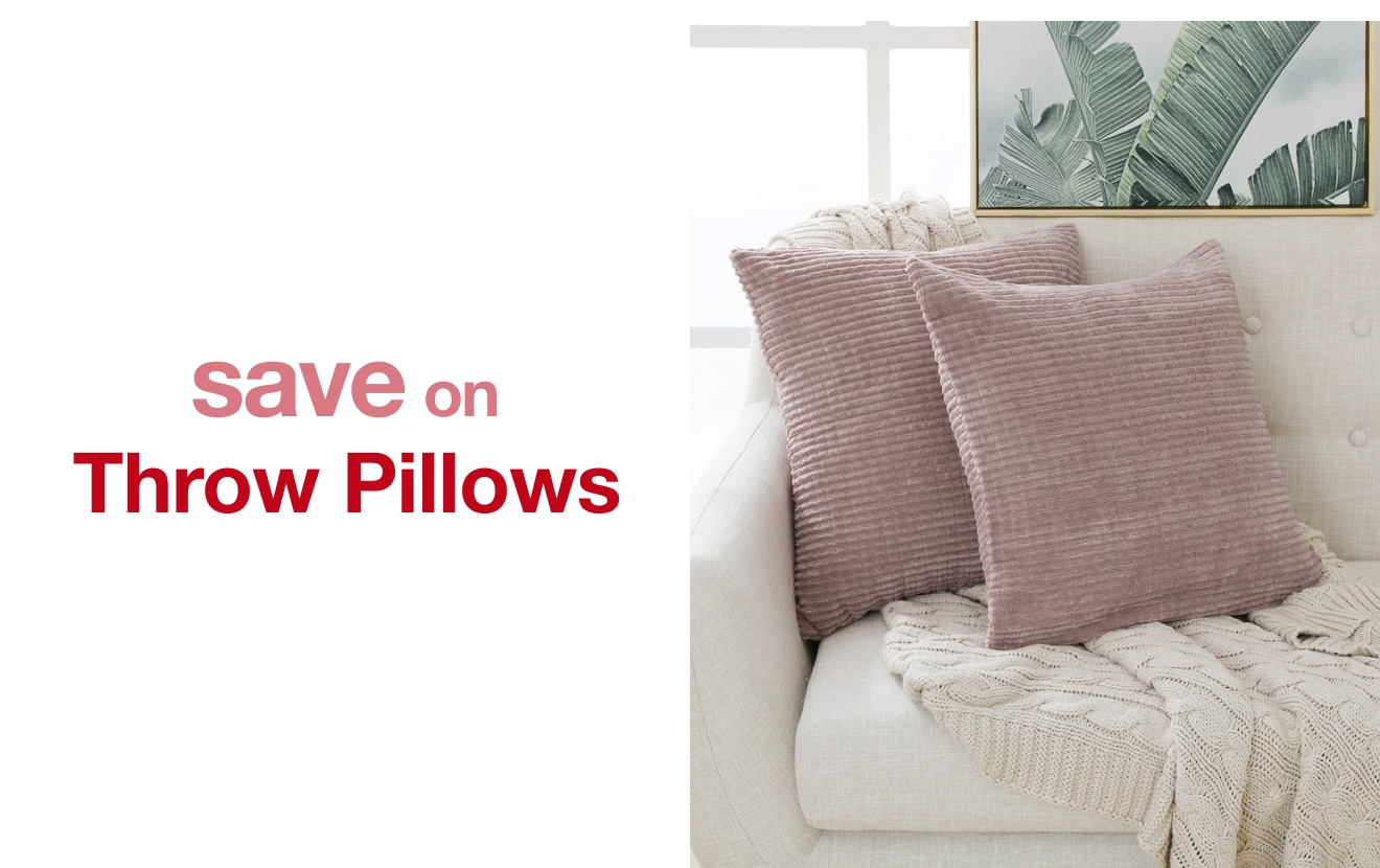 save on throw pillows