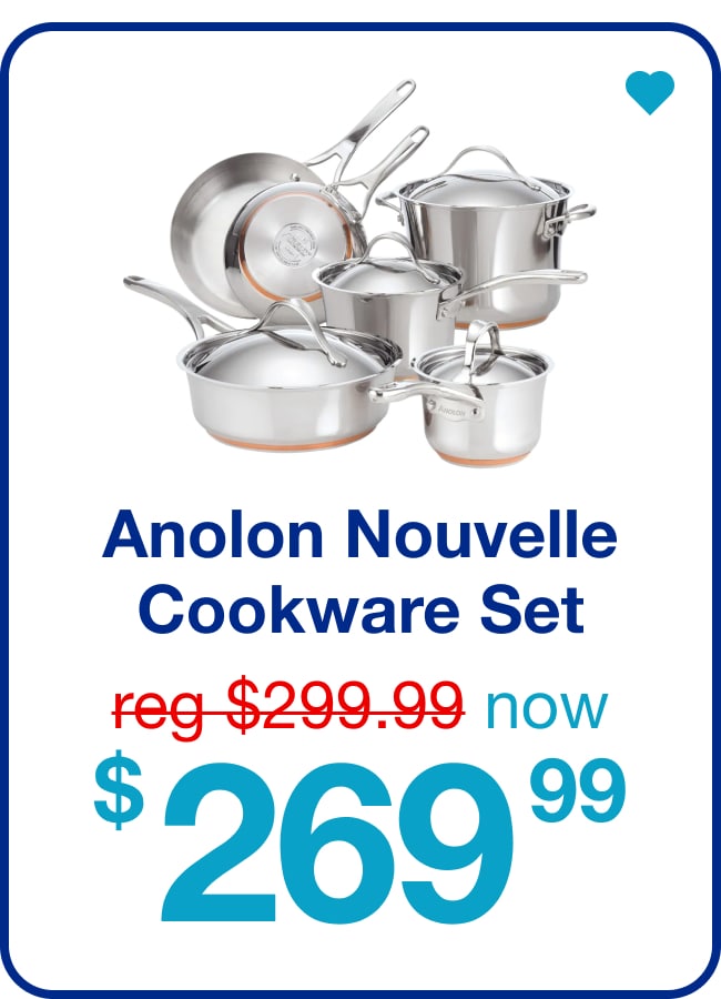 Analon Nouvelle Cookware Set now $269.99 — Shop Now!