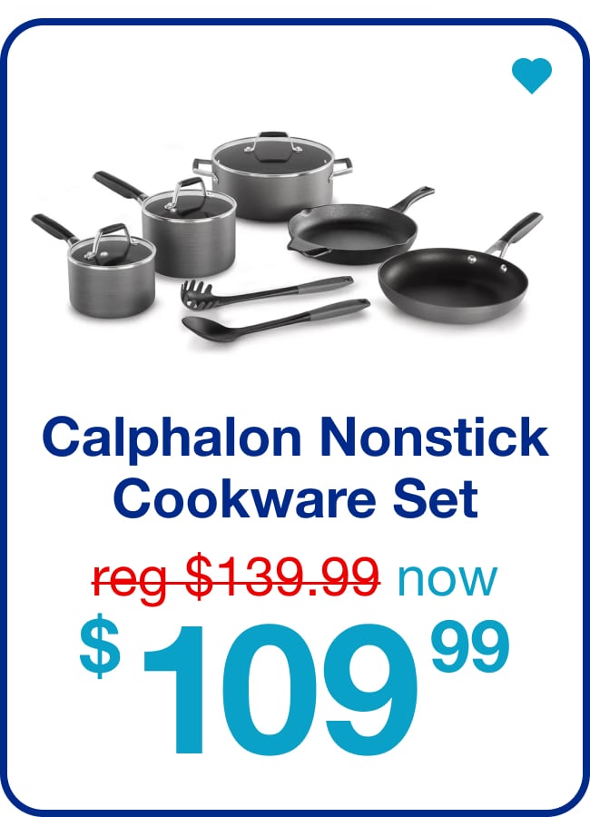 Calphalon Nonstick Cookware Set Now $109.99 — Shop Now!