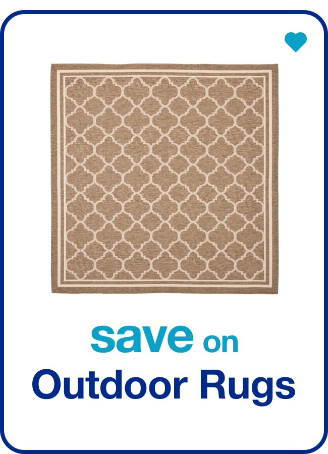 save on outdoor rugs