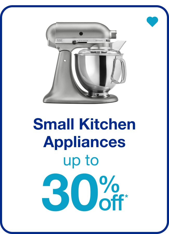 Up to 30% Off Small Kitchen Appliances — Shop Now!