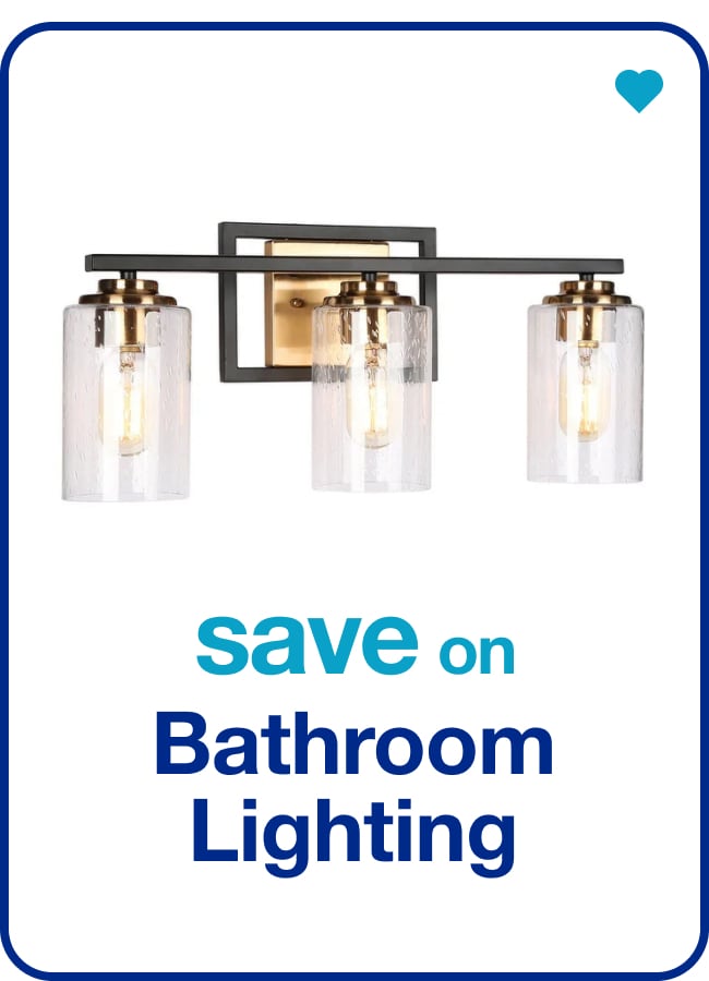 save on bathroom lighting