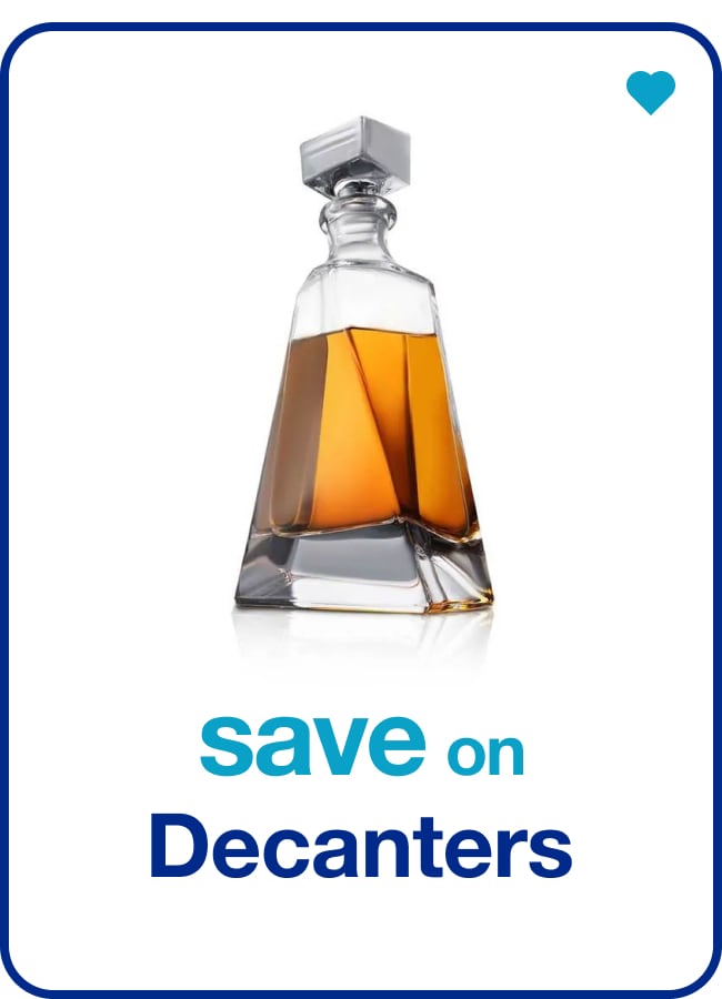 save on decanters