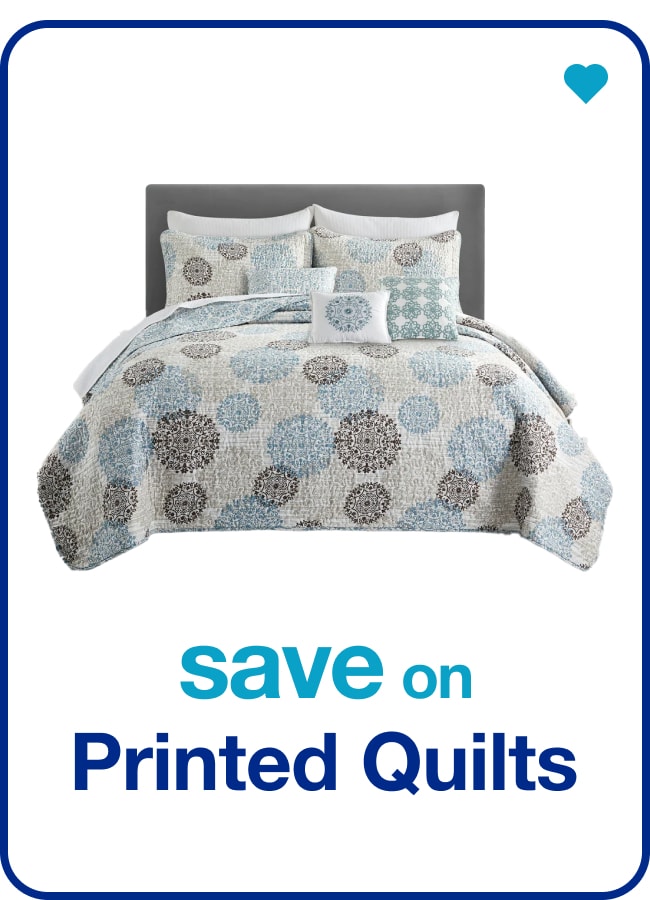 save on Printed Quilts