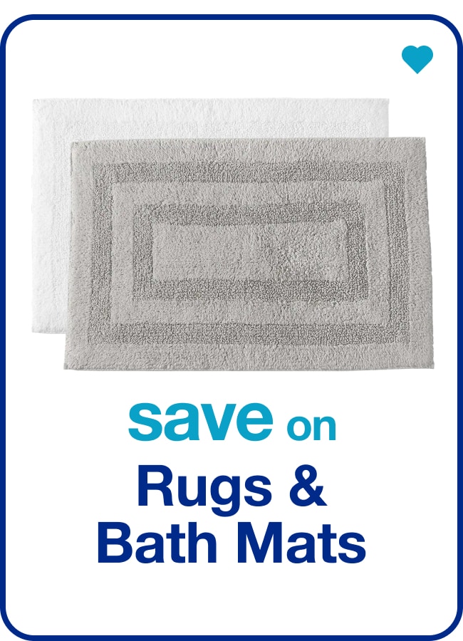 save on rugs & bath mats