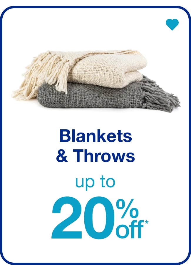 Blankets and Throws— Shop Now!