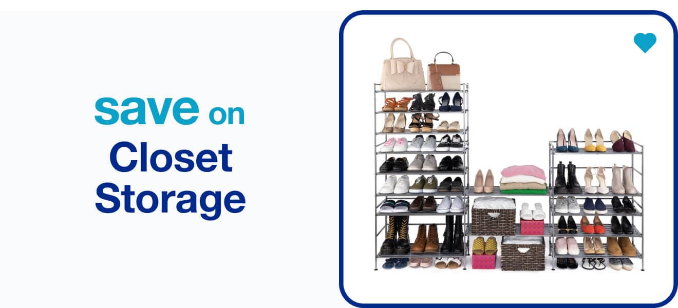 save on closet storage