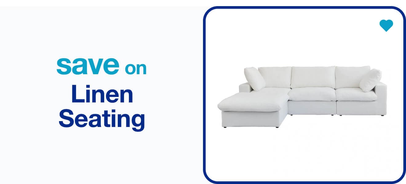 save on linen seating